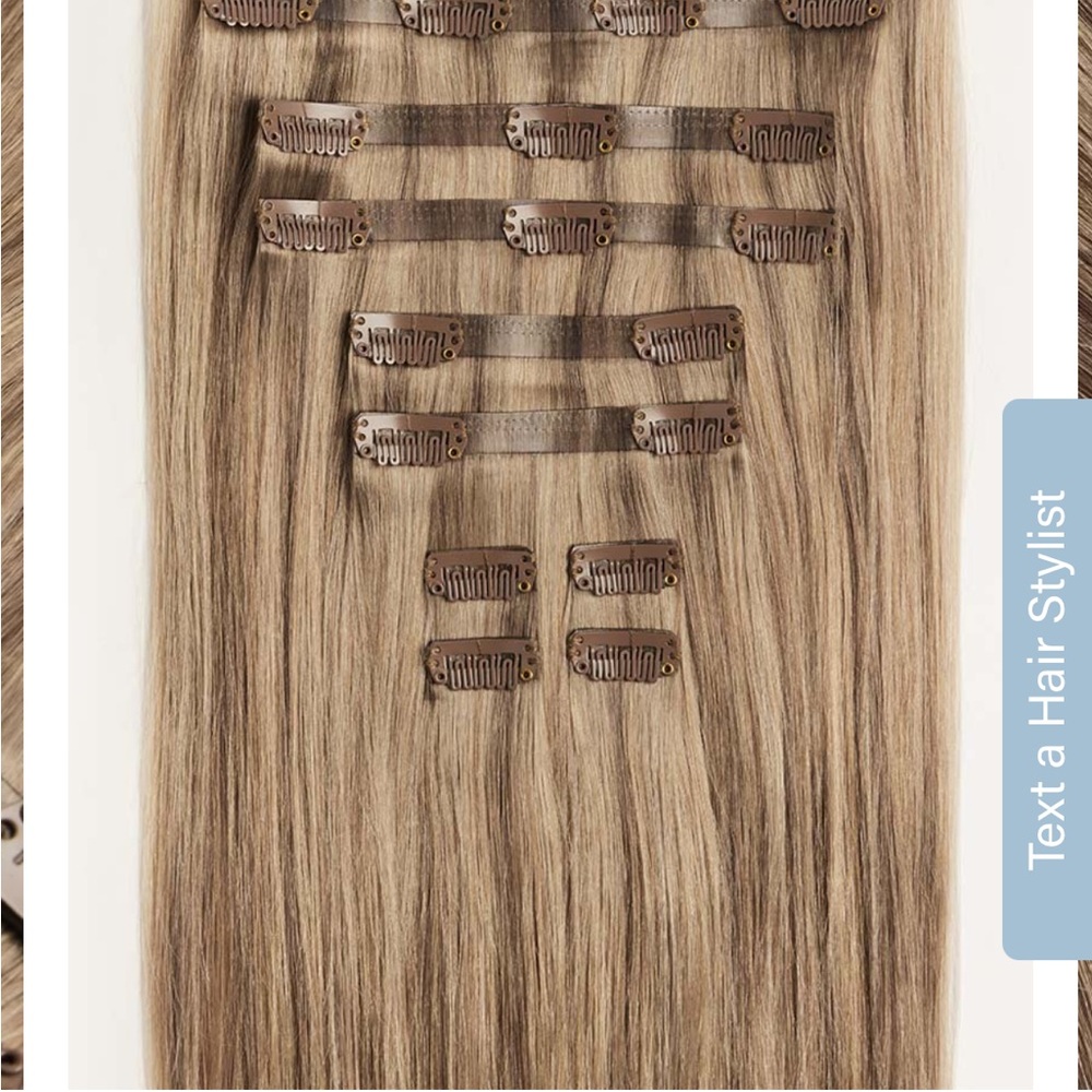 Luxy Hair 16" Seamless Dimensional Natural Blonde Clip-Ins (160g)